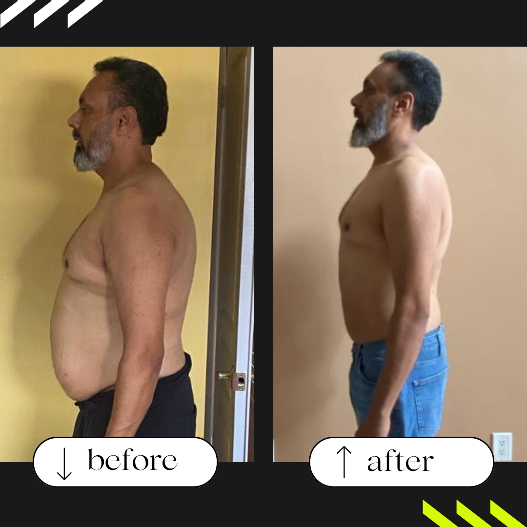 Client before and after transformation 6